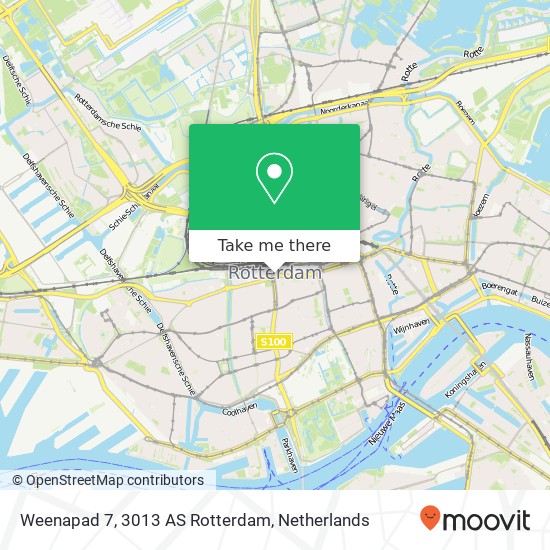 Weenapad 7, 3013 AS Rotterdam map