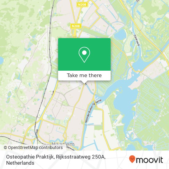 Osteopathie Praktijk, Rijksstraatweg 250A map