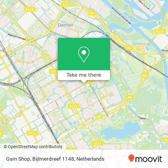 Gsm Shop, Bijlmerdreef 1148 Karte