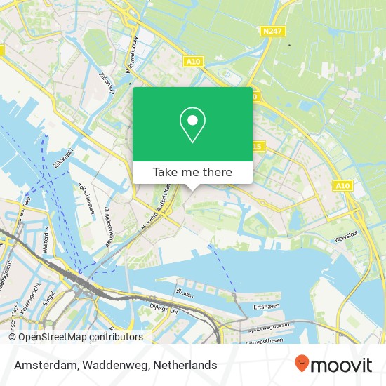 Amsterdam, Waddenweg map