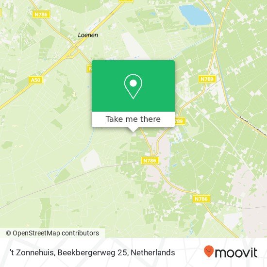 't Zonnehuis, Beekbergerweg 25 map