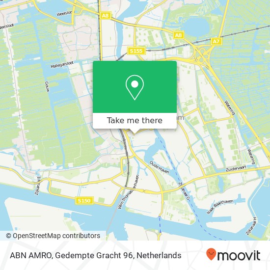 ABN AMRO, Gedempte Gracht 96 Karte