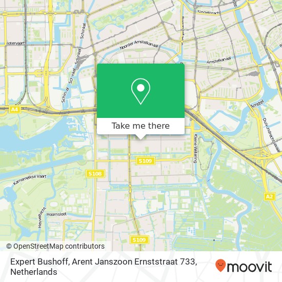 Expert Bushoff, Arent Janszoon Ernststraat 733 map