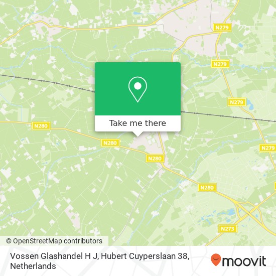 Vossen Glashandel H J, Hubert Cuyperslaan 38 map