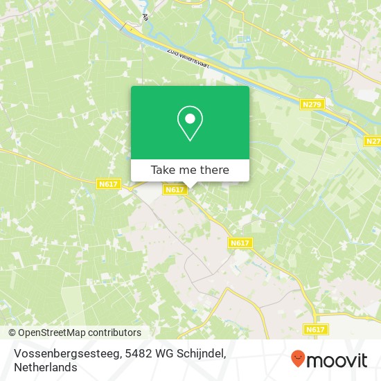 Vossenbergsesteeg, 5482 WG Schijndel Karte