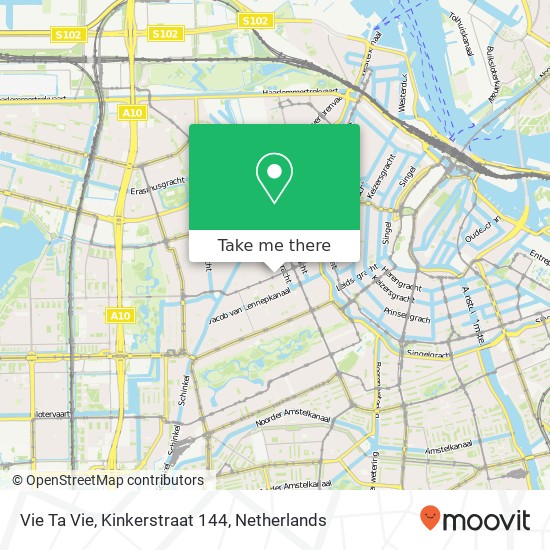 Vie Ta Vie, Kinkerstraat 144 map