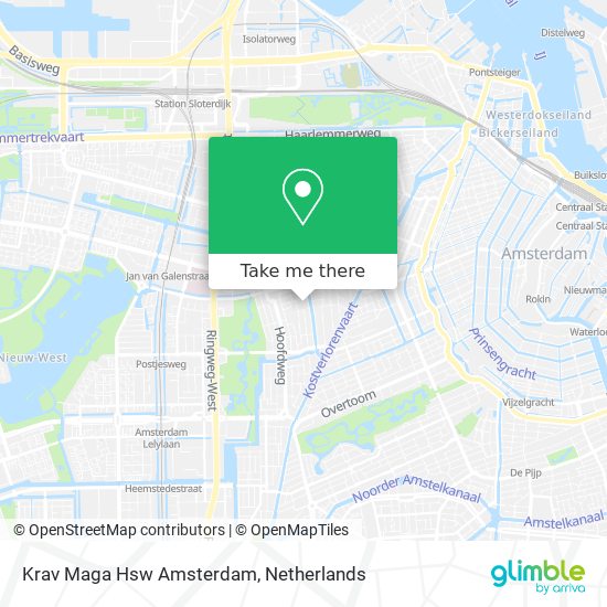 Krav Maga Hsw Amsterdam map