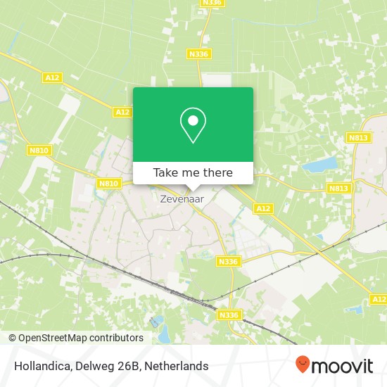 Hollandica, Delweg 26B Karte