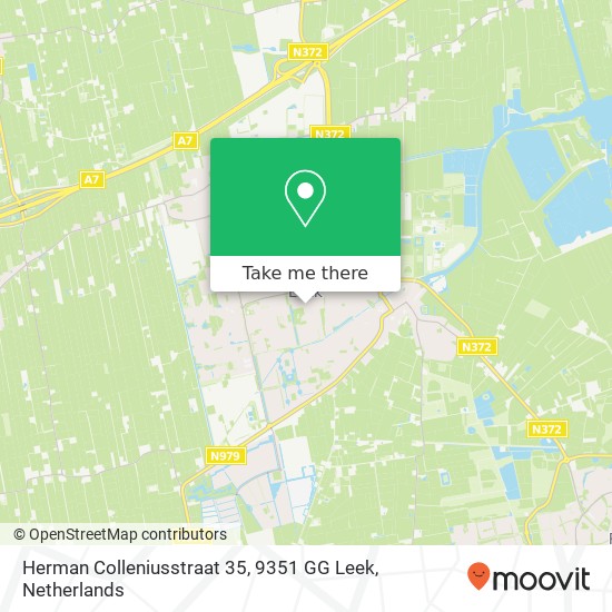 Herman Colleniusstraat 35, 9351 GG Leek map