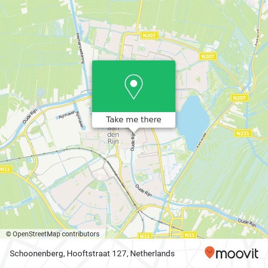 Schoonenberg, Hooftstraat 127 map