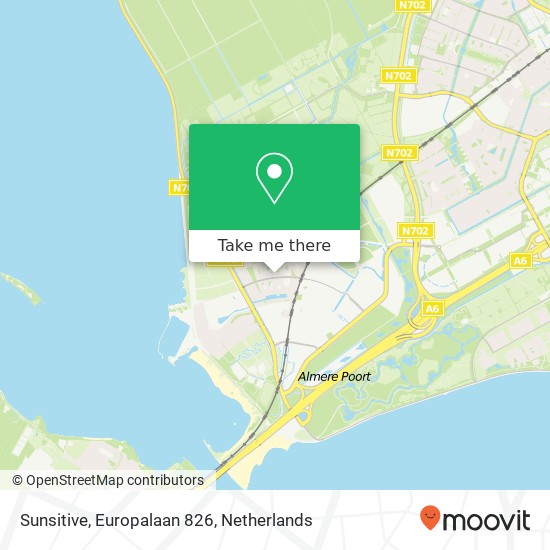 Sunsitive, Europalaan 826 map