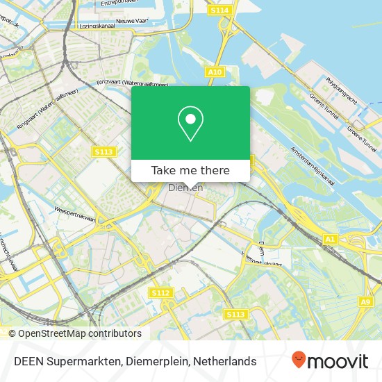 DEEN Supermarkten, Diemerplein map