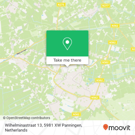 Wilhelminastraat 13, 5981 XW Panningen map