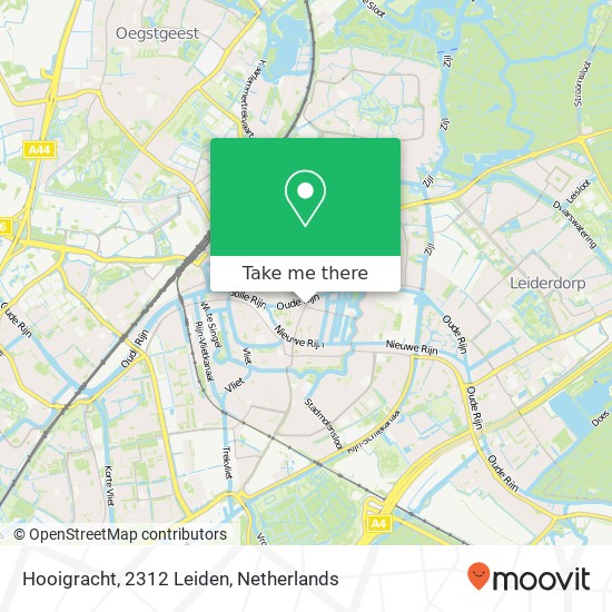 Hooigracht, 2312 Leiden map