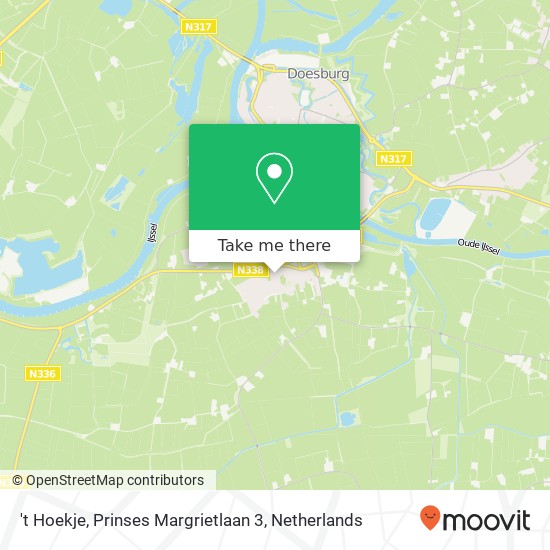 't Hoekje, Prinses Margrietlaan 3 map