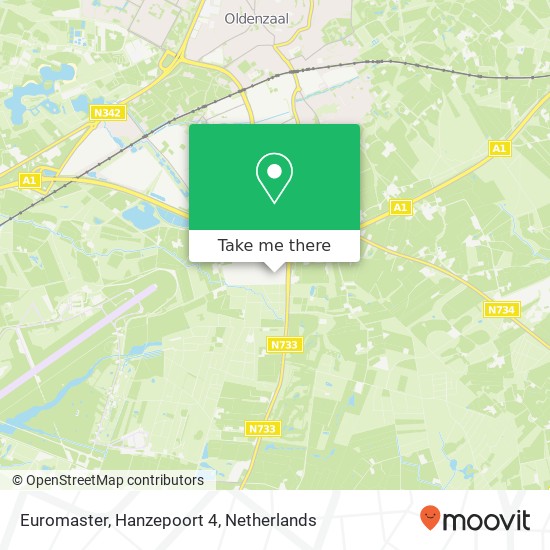 Euromaster, Hanzepoort 4 map