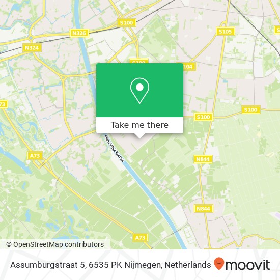 Assumburgstraat 5, 6535 PK Nijmegen Karte