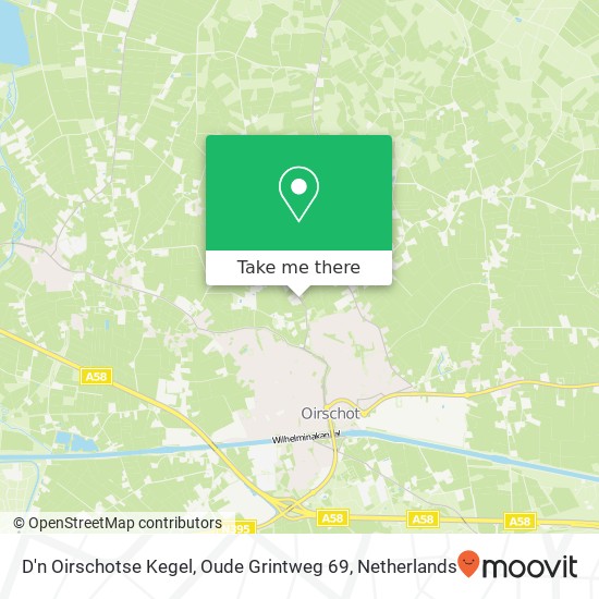 D'n Oirschotse Kegel, Oude Grintweg 69 map