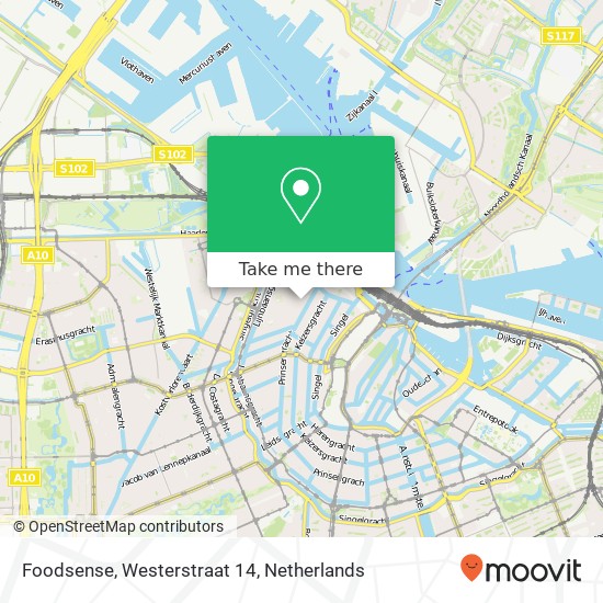 Foodsense, Westerstraat 14 Karte