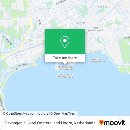 Gevangenis Hotel Oostereiland Hoorn map