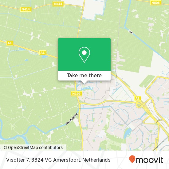 Visotter 7, 3824 VG Amersfoort map