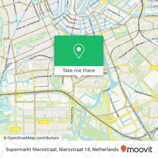 Supermarkt Niersstraat, Niersstraat 18 map