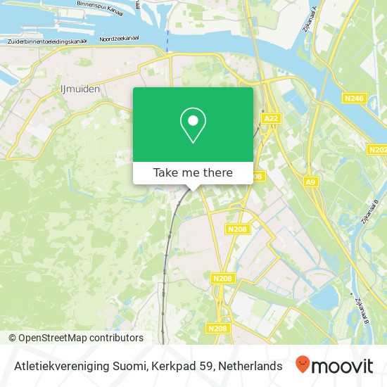 Atletiekvereniging Suomi, Kerkpad 59 map