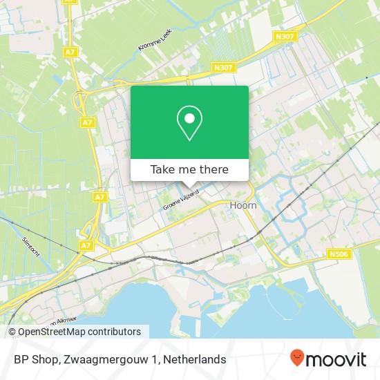 BP Shop, Zwaagmergouw 1 map