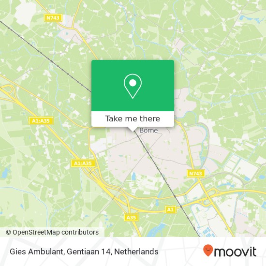 Gies Ambulant, Gentiaan 14 map