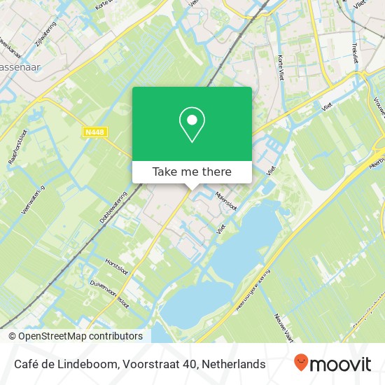 Café de Lindeboom, Voorstraat 40 map