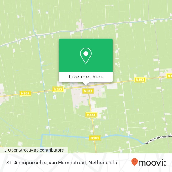 St.-Annaparochie, van Harenstraat map