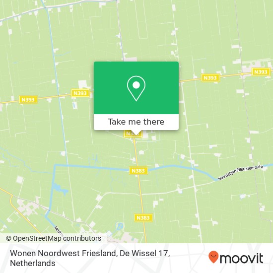 Wonen Noordwest Friesland, De Wissel 17 Karte