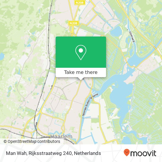 Man Wah, Rijksstraatweg 240 map