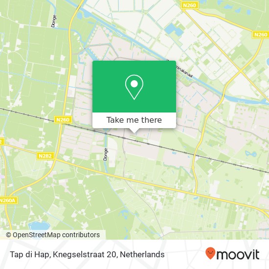 Tap di Hap, Knegselstraat 20 map