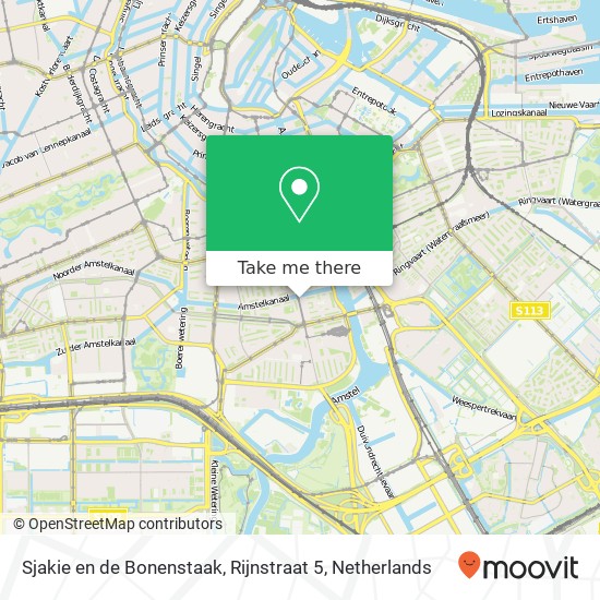 Sjakie en de Bonenstaak, Rijnstraat 5 map