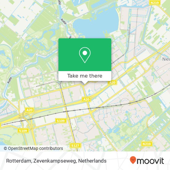 Rotterdam, Zevenkampseweg map