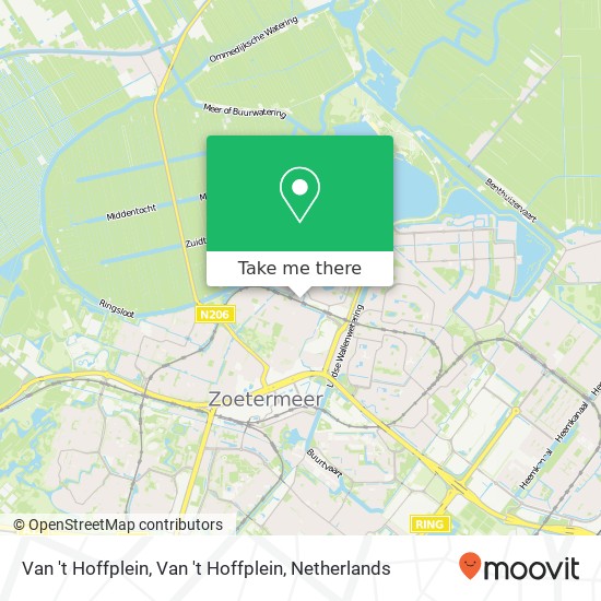 Van 't Hoffplein, Van 't Hoffplein Karte