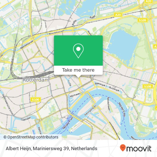 Albert Heijn, Mariniersweg 39 map