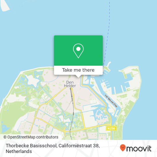 Thorbecke Basisschool, Californiëstraat 38 map