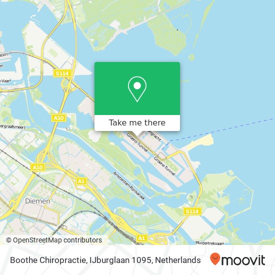 Boothe Chiropractie, IJburglaan 1095 map