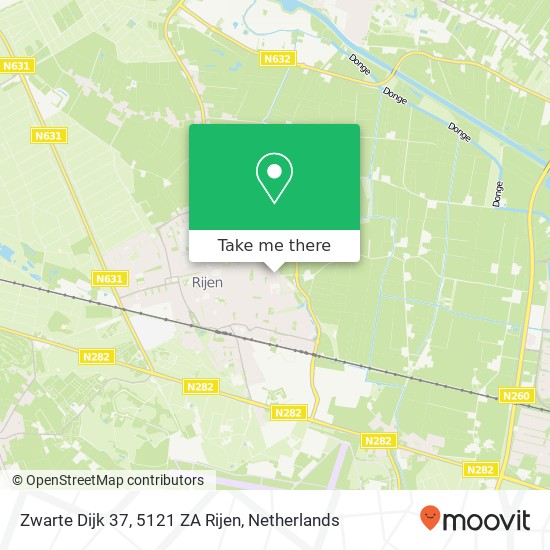 Zwarte Dijk 37, 5121 ZA Rijen map