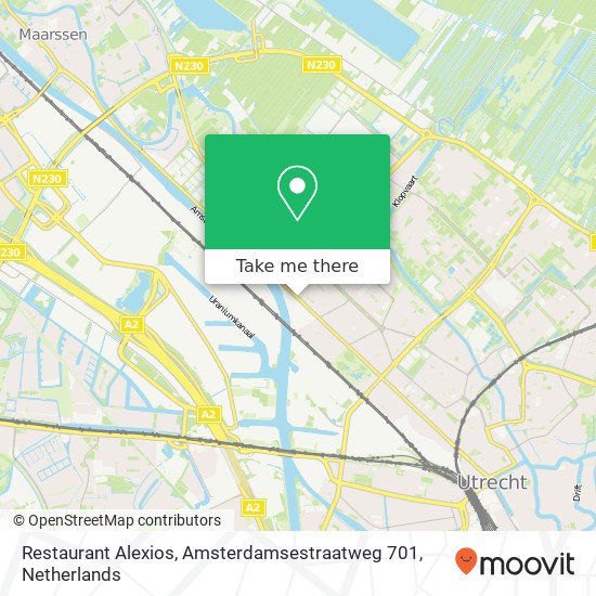 Restaurant Alexios, Amsterdamsestraatweg 701 map