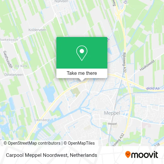 Carpool Meppel Noordwest map