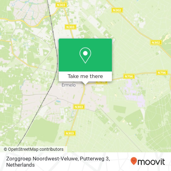 Zorggroep Noordwest-Veluwe, Putterweg 3 map