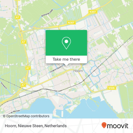 Hoorn, Nieuwe Steen map
