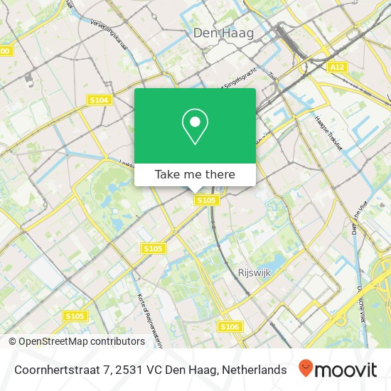 Coornhertstraat 7, 2531 VC Den Haag Karte