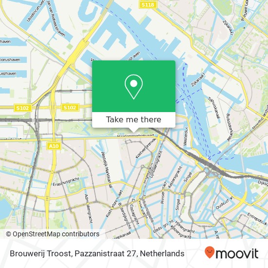 Brouwerij Troost, Pazzanistraat 27 Karte