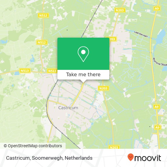 Castricum, Soomerwegh map