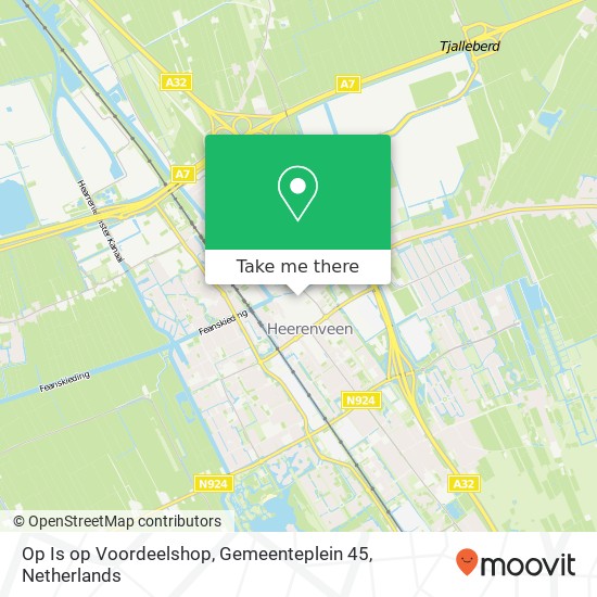 Op Is op Voordeelshop, Gemeenteplein 45 map