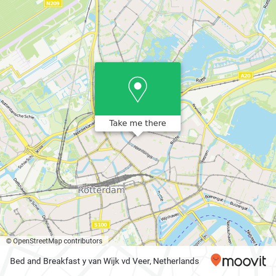 Bed and Breakfast y van Wijk vd Veer Karte